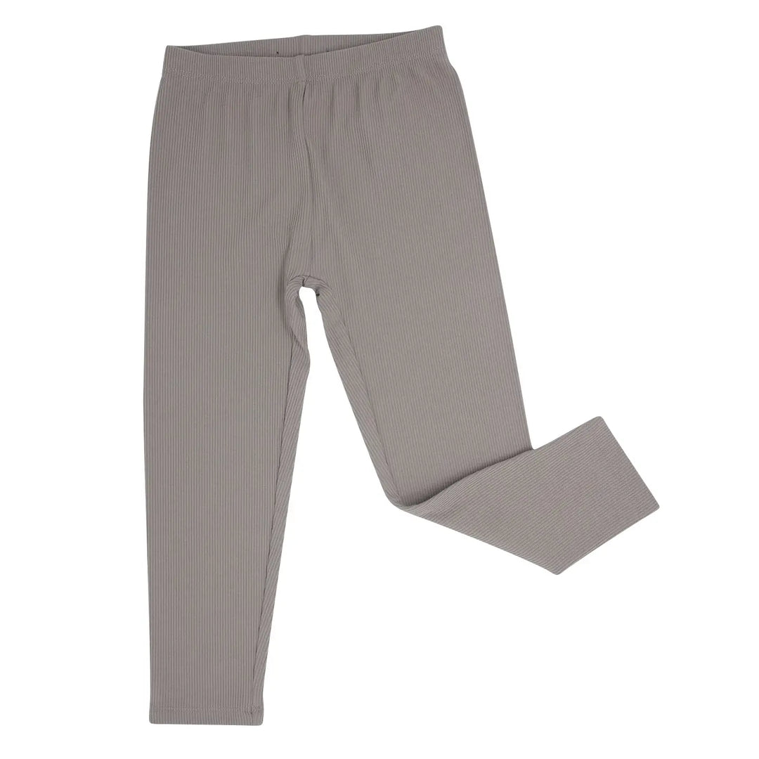 Classic Ribbed Legging in Taupe
