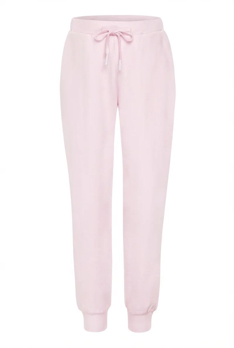 Pleat Lana Joggers in Light Pink
