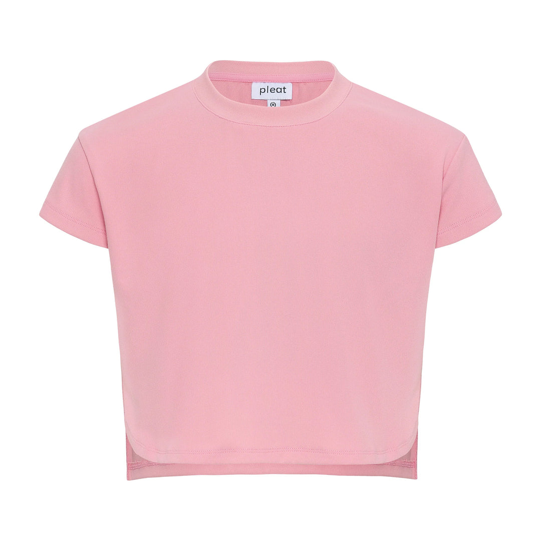 Pleat Tyler Top in Coral Rib