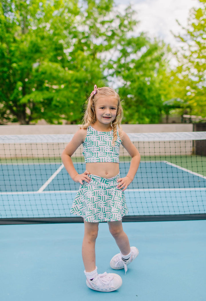 Ollie Jay Ashlyn Athletic Set in Wildflower Grid