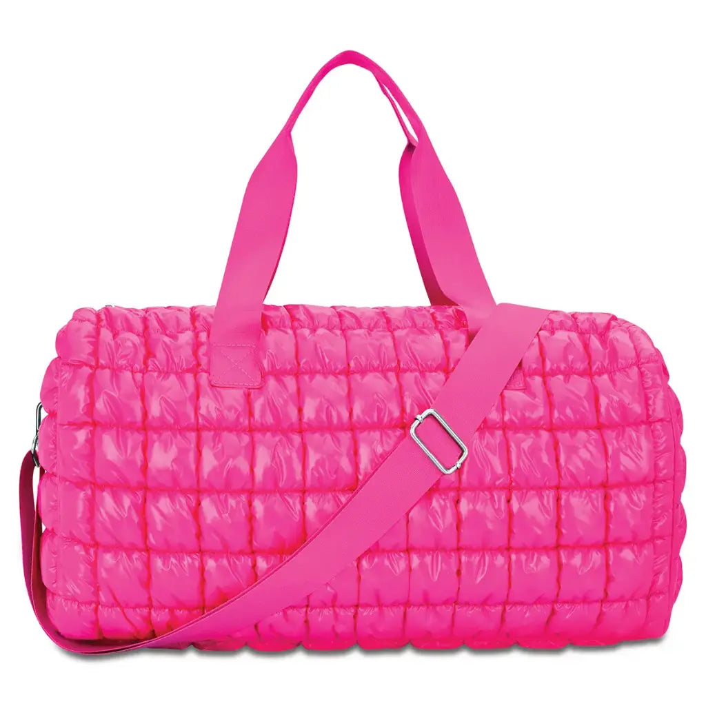 Iscream Hot Pink Shiny Cosmetic Case