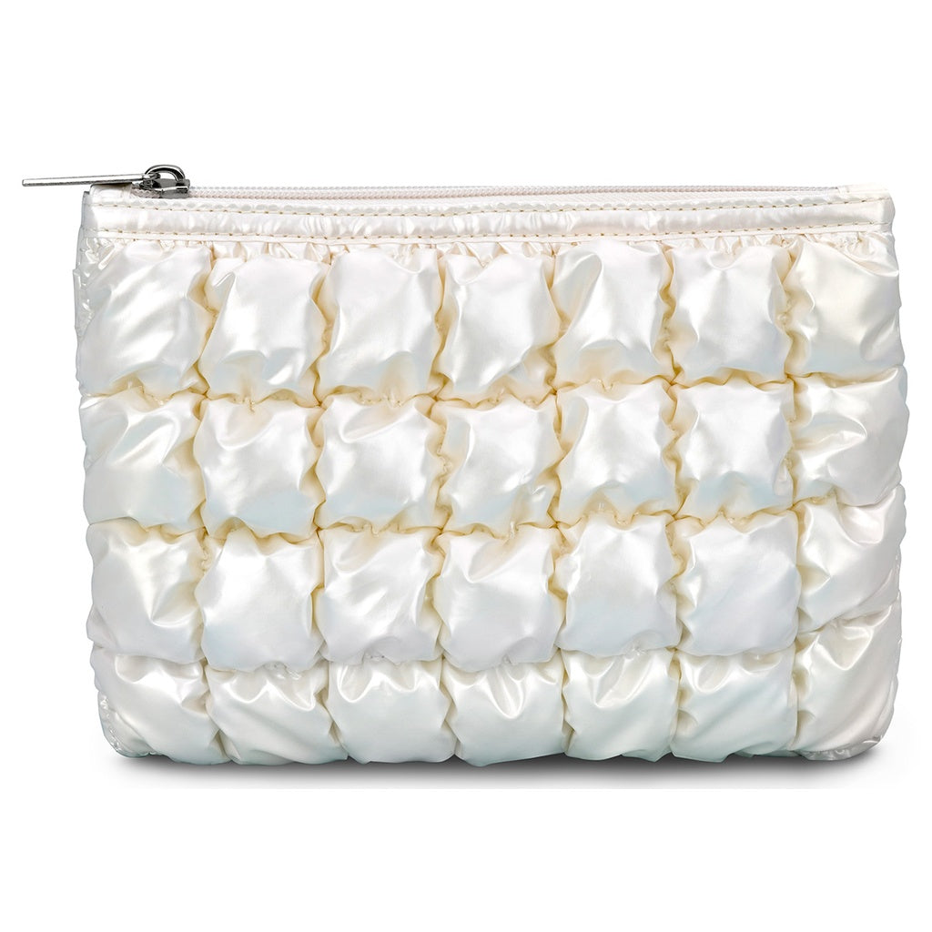 Iscream Pearl White Puffer Pouch