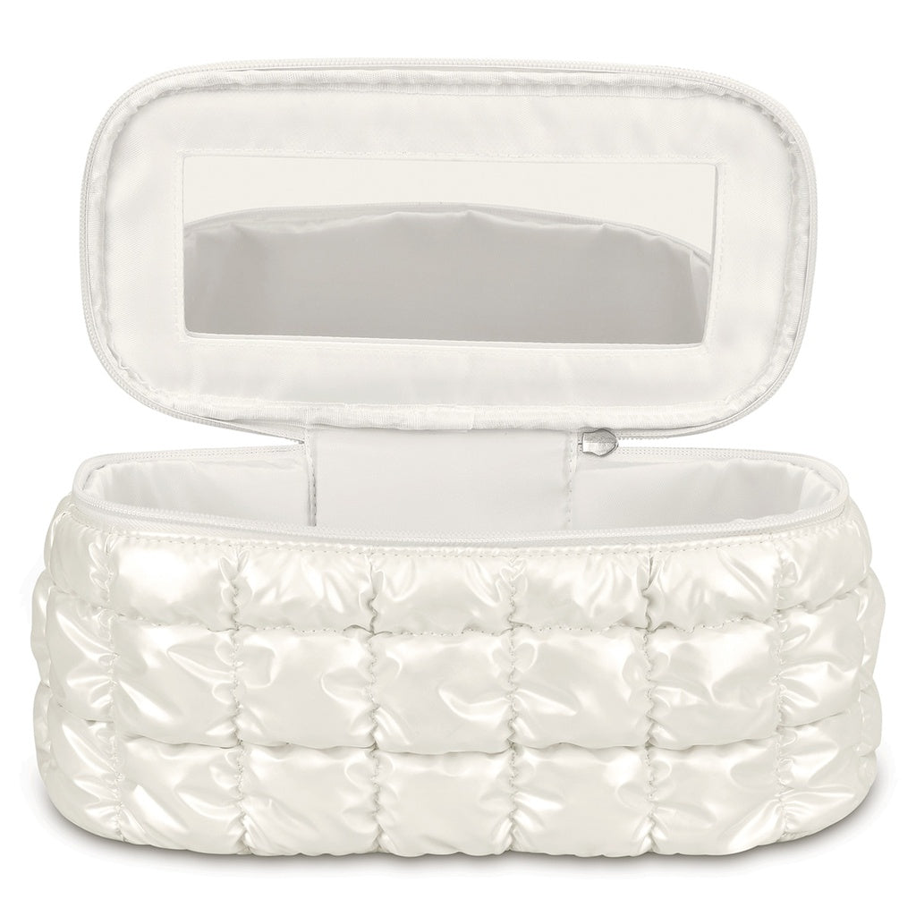 Iscream Pearl White Cosmetic Case