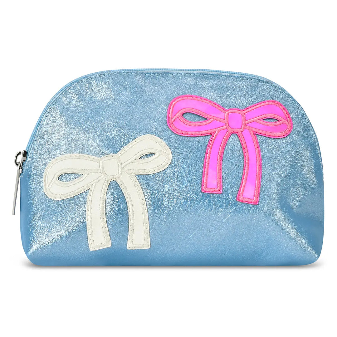 Patched Bow Oval Bag