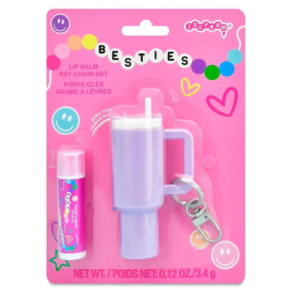 Iscream Besties Lip Balm Keychain