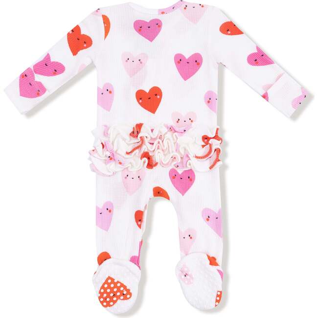 Angel Dear Happy Hearts 2 Way Ruffle Zipper Footie