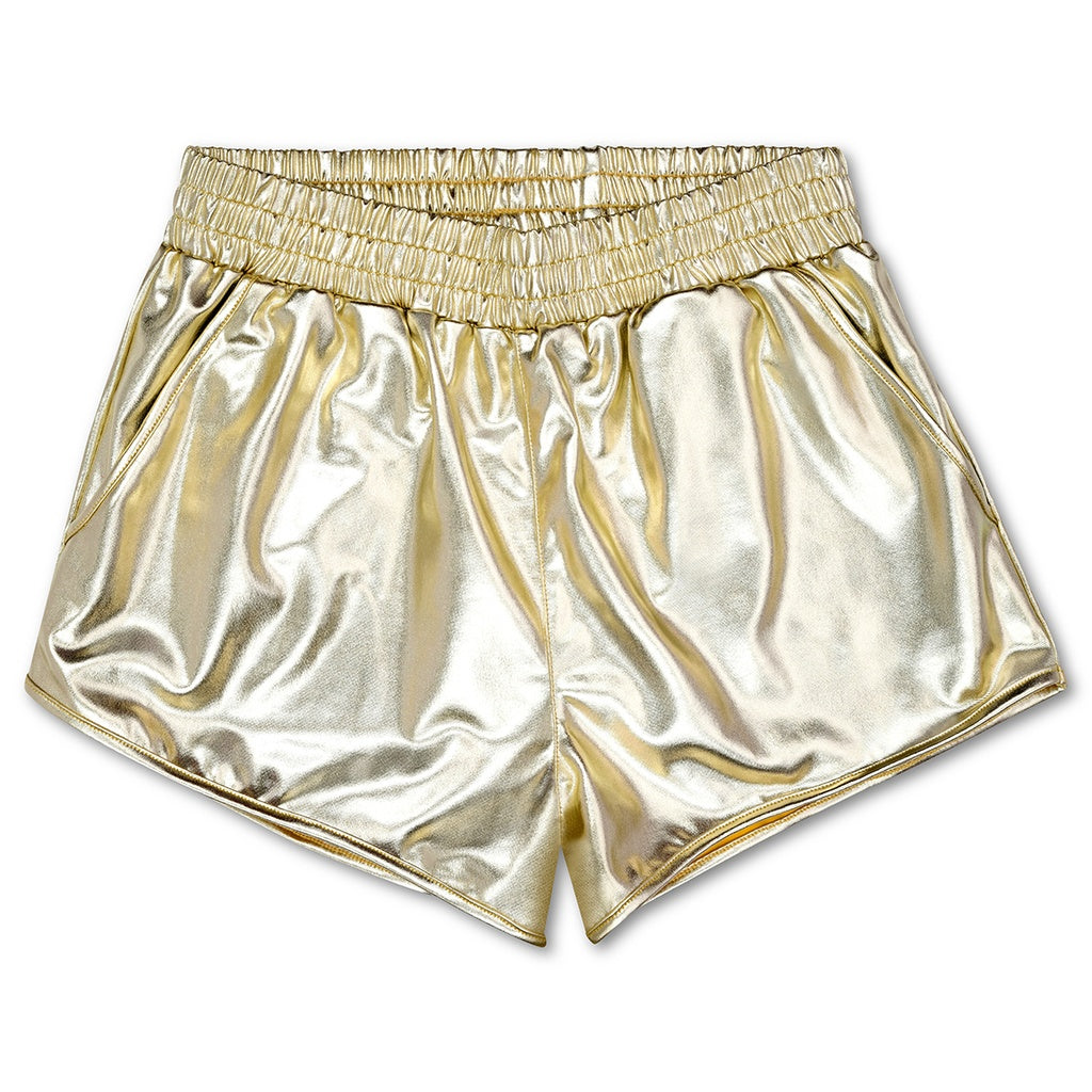 Iscream Gold Metallic Shorts