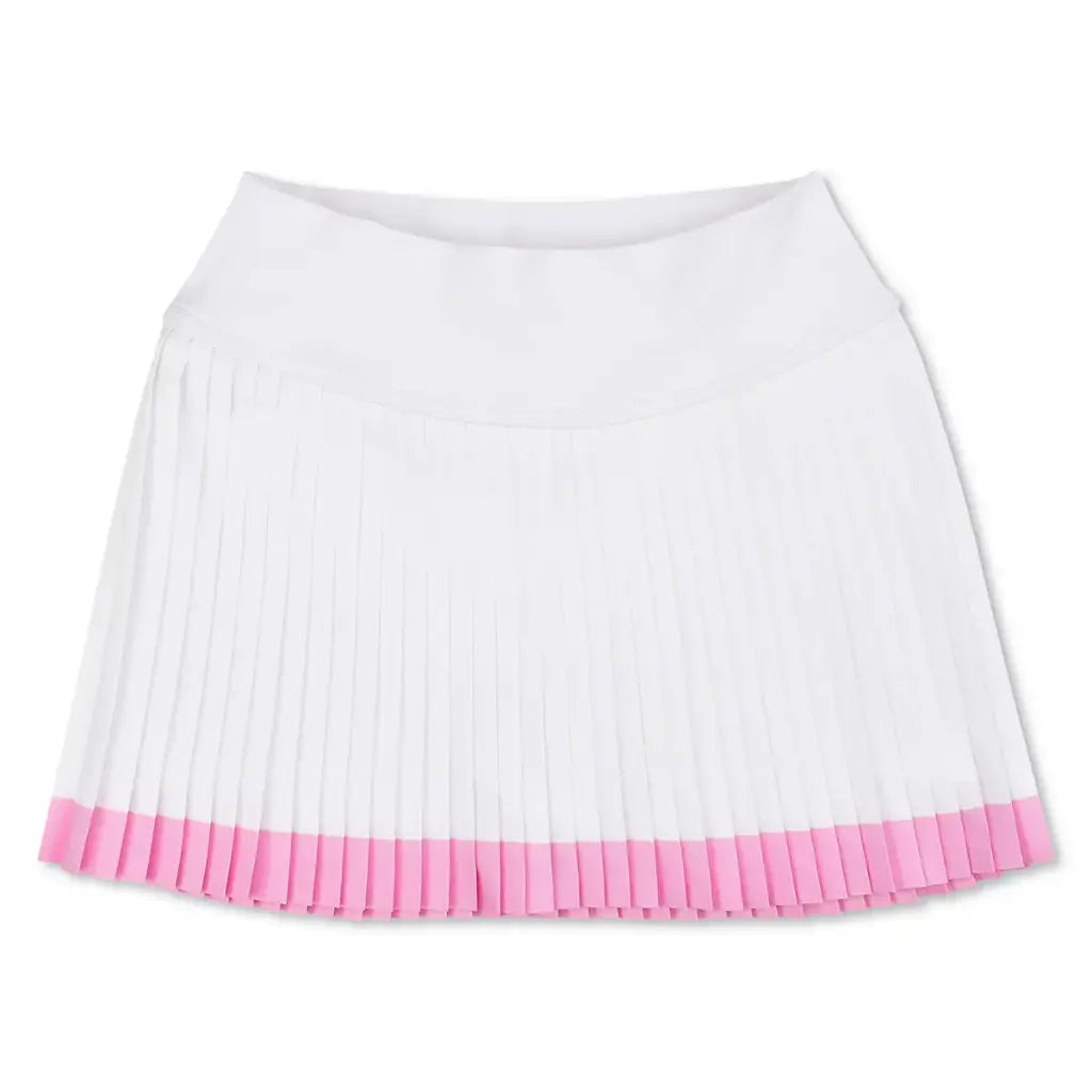 Iscream White and Pink Stripe Skort