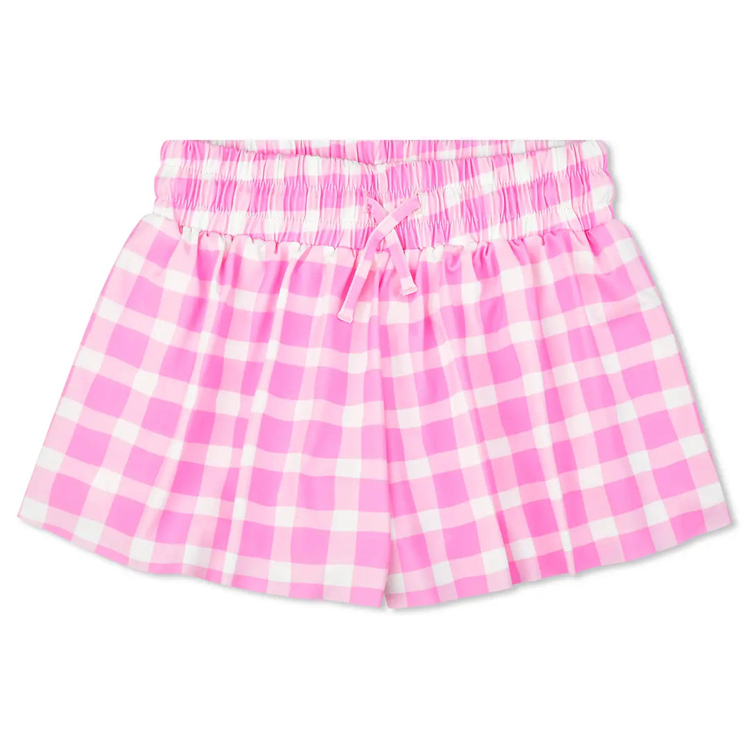 Pink Gingham Buttefly Shorts