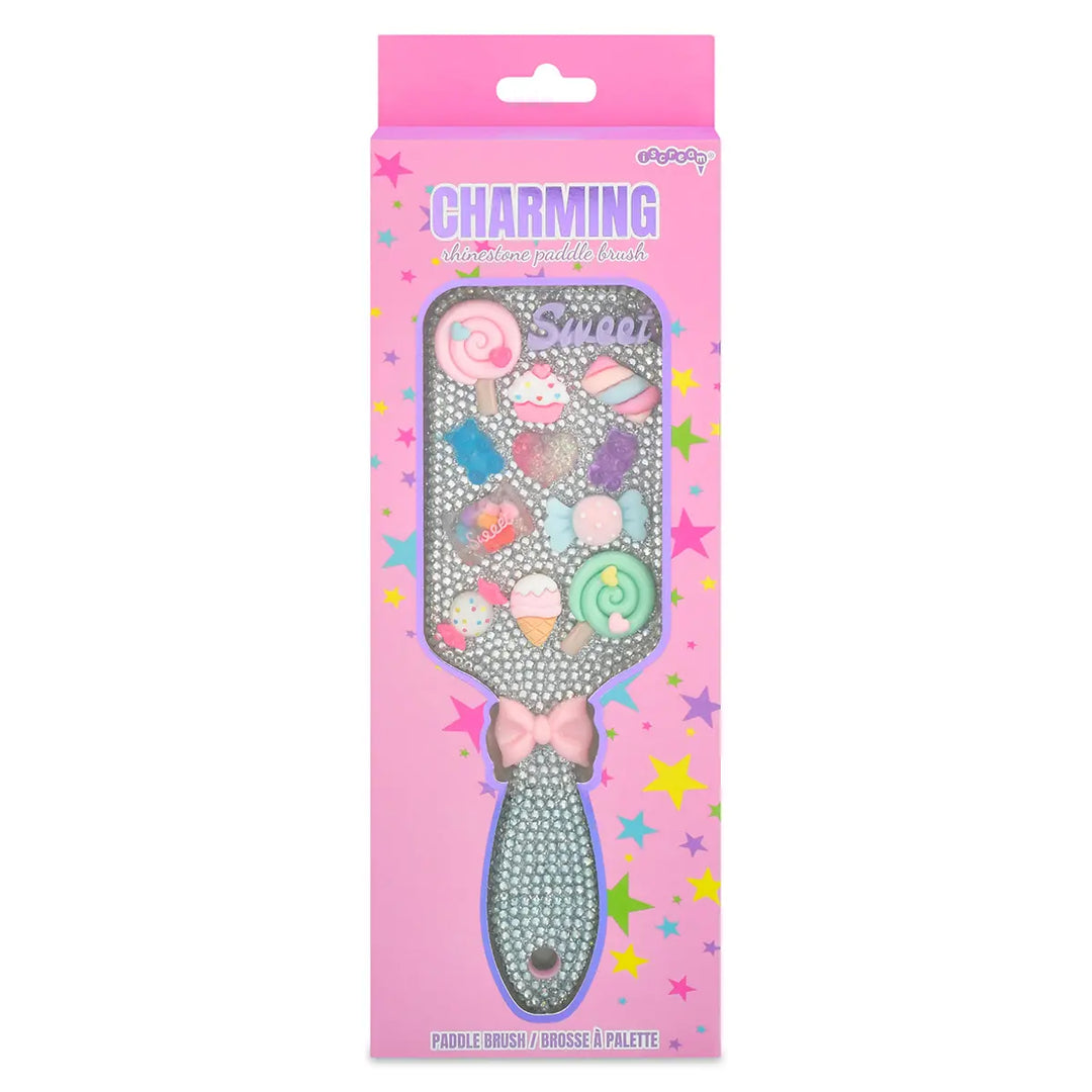 Iscream Charming Rhinestone Paddle Brush