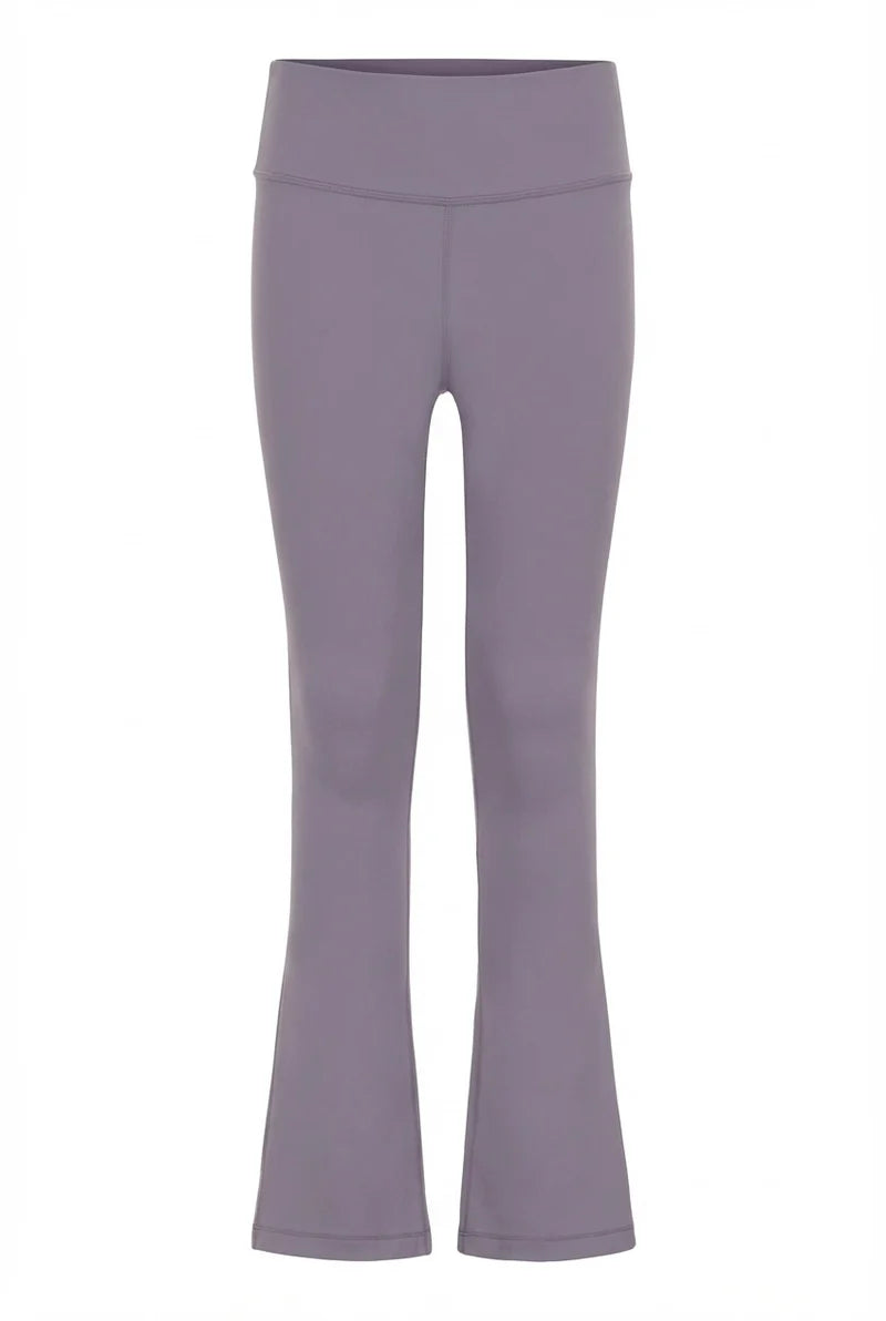 Pleat Florie Flare Leggings in Mushroom