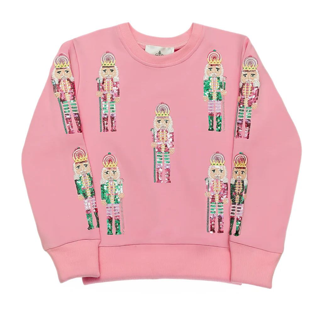 Pink & Teal Nutcracker Sweatshirt