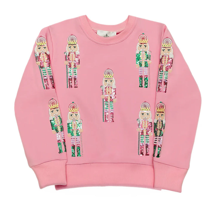 Pink & Teal Nutcracker Sweatshirt