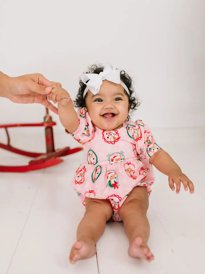 Ollie Jay Reindeer Puff Romper