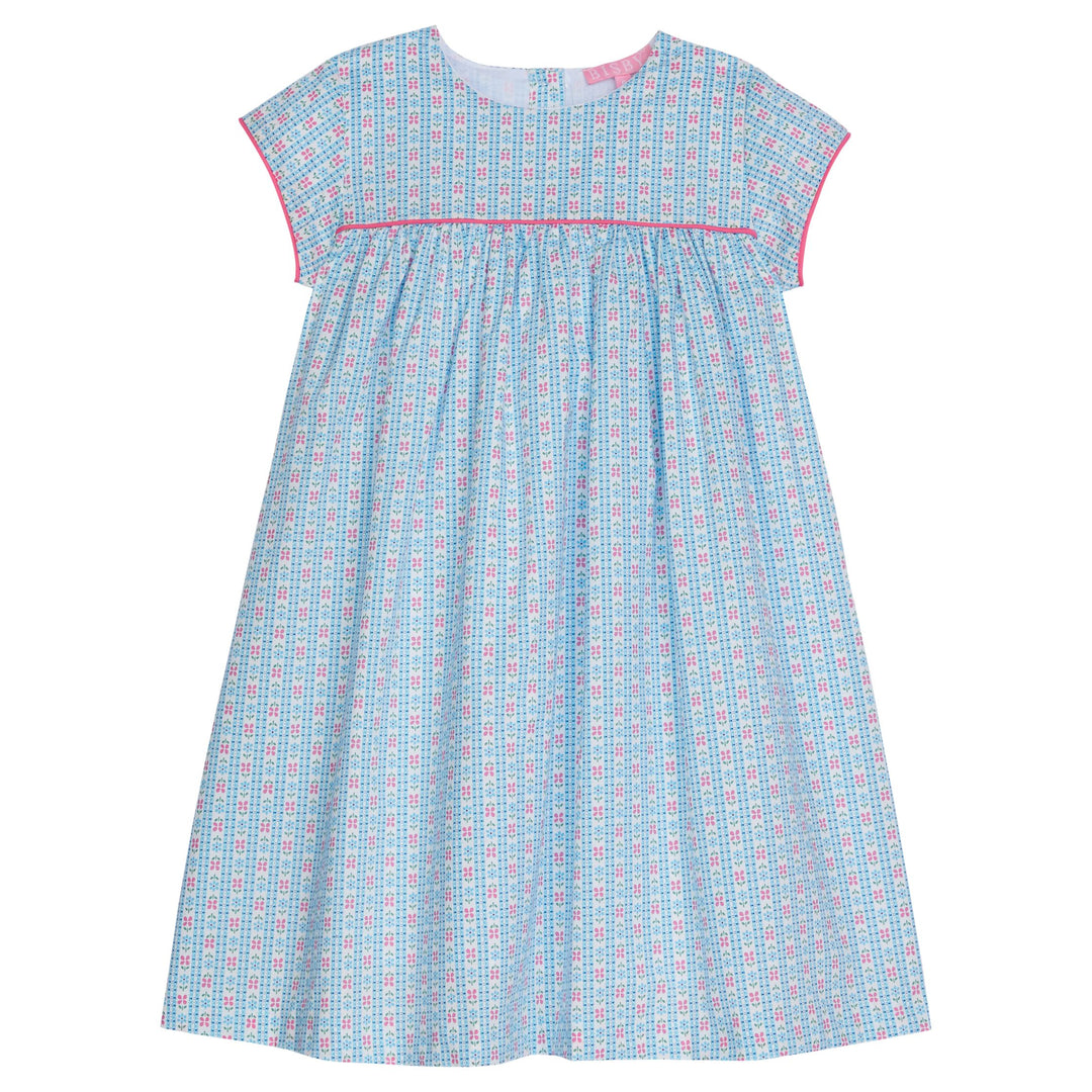 Bisby Charlotte Dress in Blue Daisy Chain