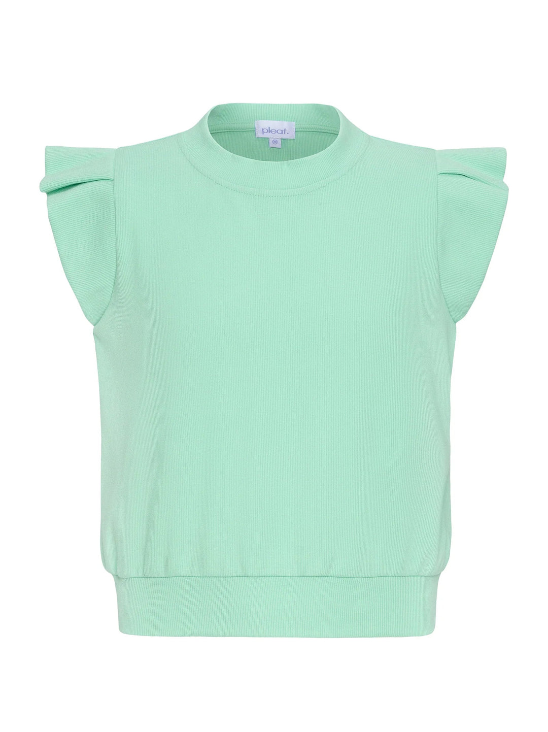 Pleat Olivia Top in Aqua