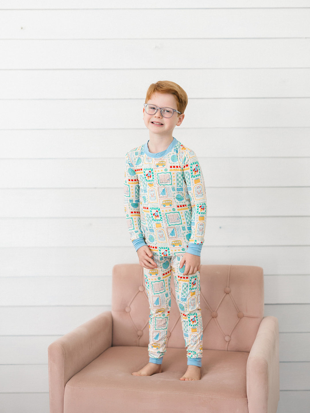 Blue Little Learner Pajama Set
