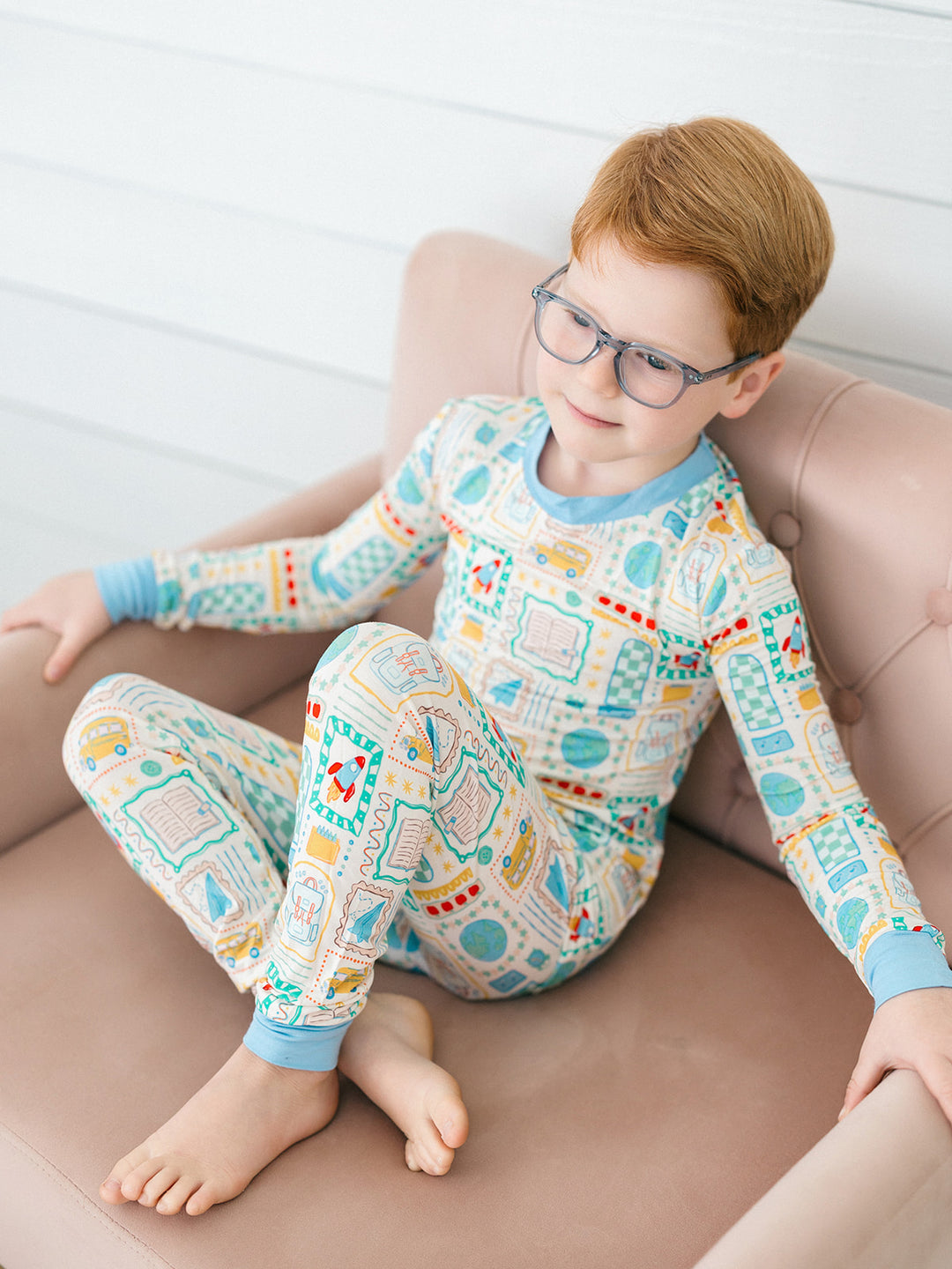 Blue Little Learner Pajama Set