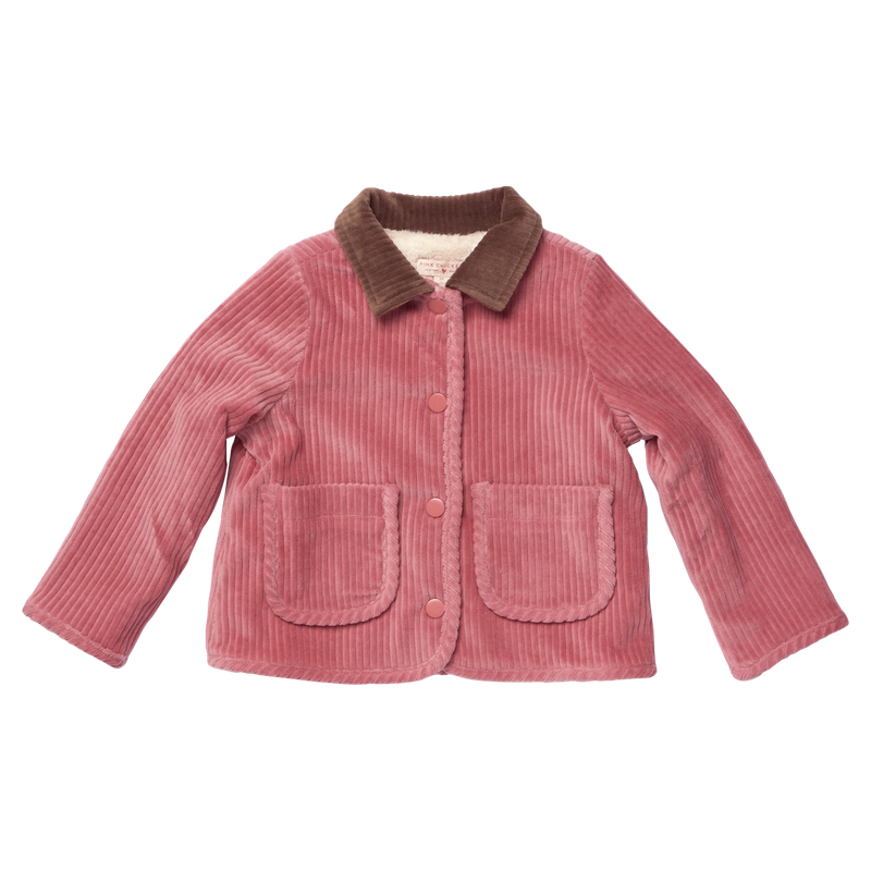 Pink Chicken Jace Plush Jacket in Pink (size 7-10)