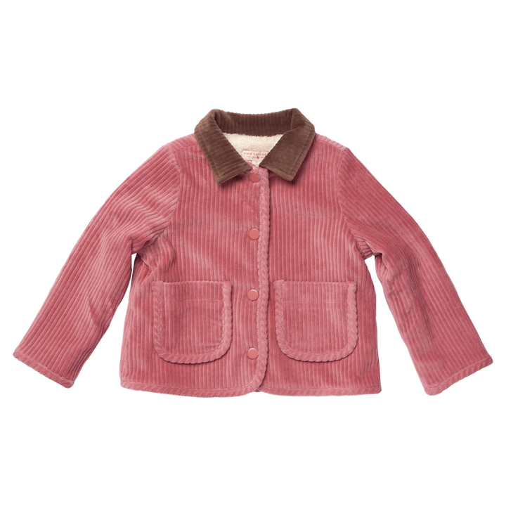 Pink Chicken Jace Plush Jacket in Pink (size 4-6)