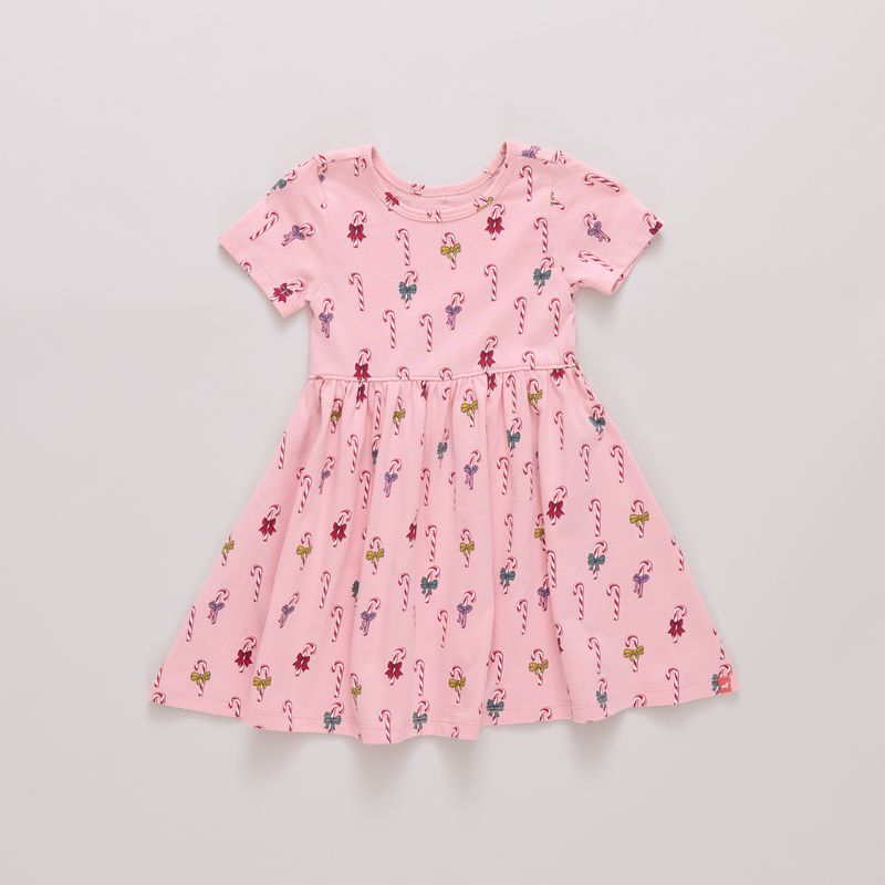 Pink Chicken Sunny Dress in Mini Candy Cane