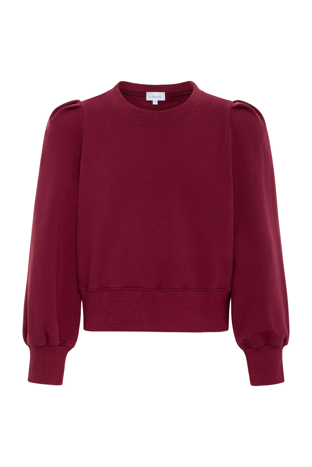 Pleat Jane Sweatshirt in Cranberry