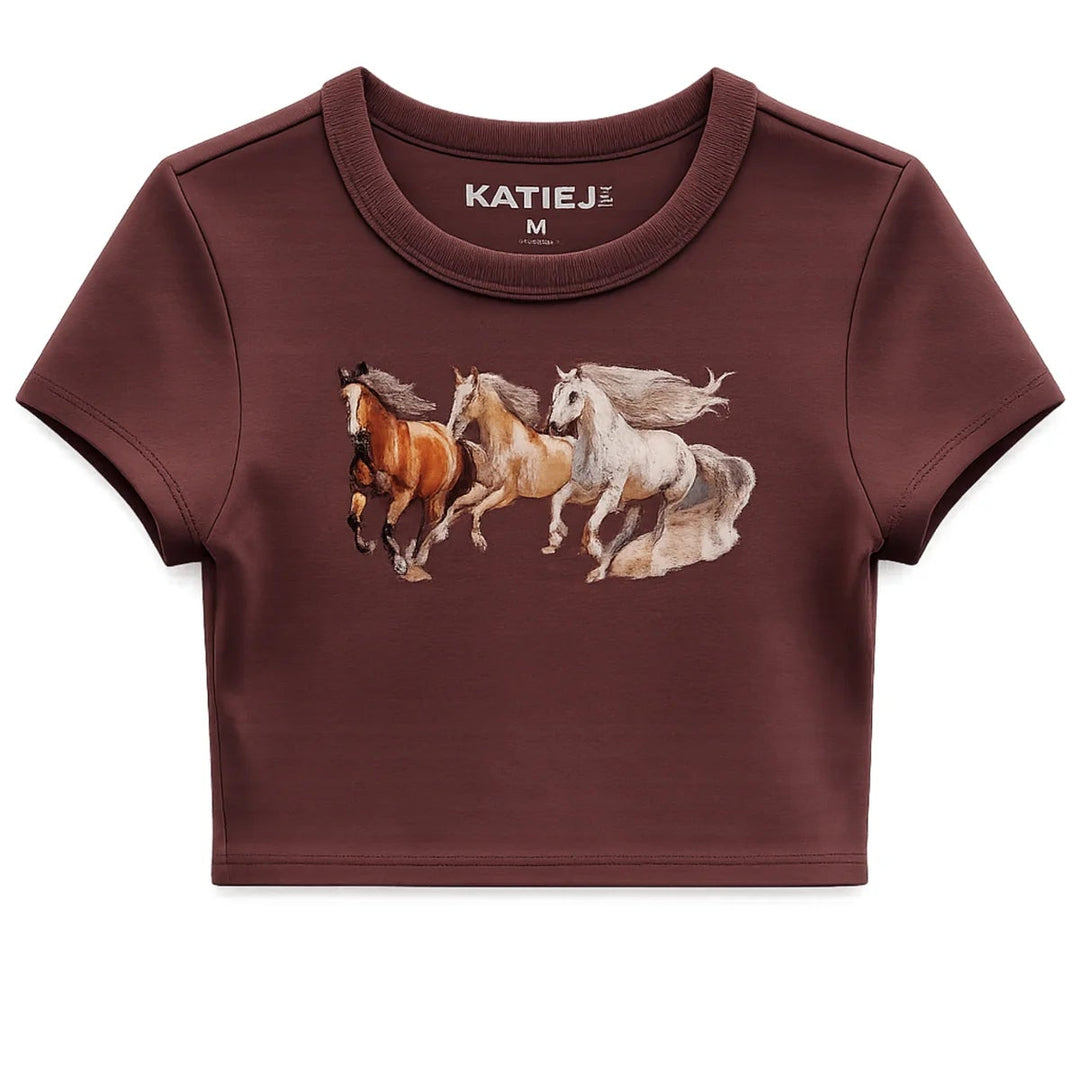 Classic Baby Tee in Espresso Horse