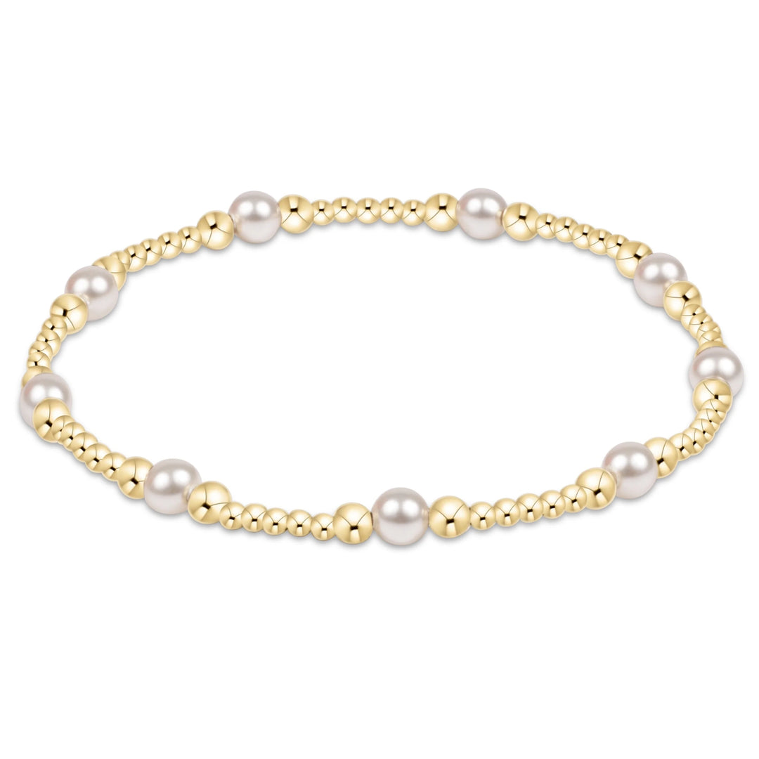 Enewton Purpose Pearl 4mm Gold Bracelet