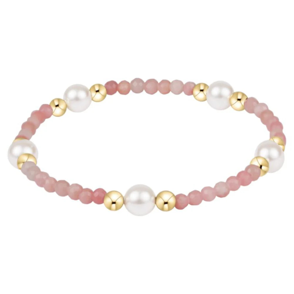 Enewton Purpose Pearl 6mm Pink Opal Bracelet