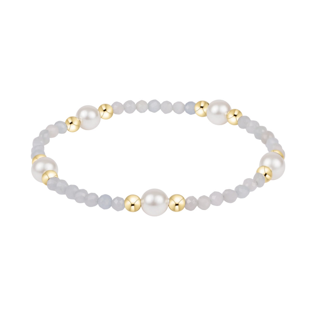 Enewton Purpose Pearl 6mm Aquamarine Bracelet