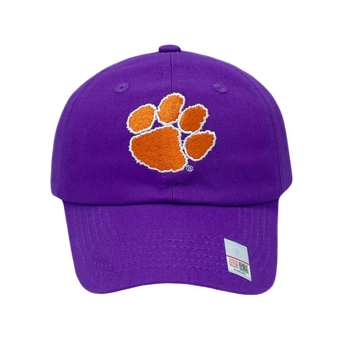 Bits & Bows Clemson Baseball Hat-Youth