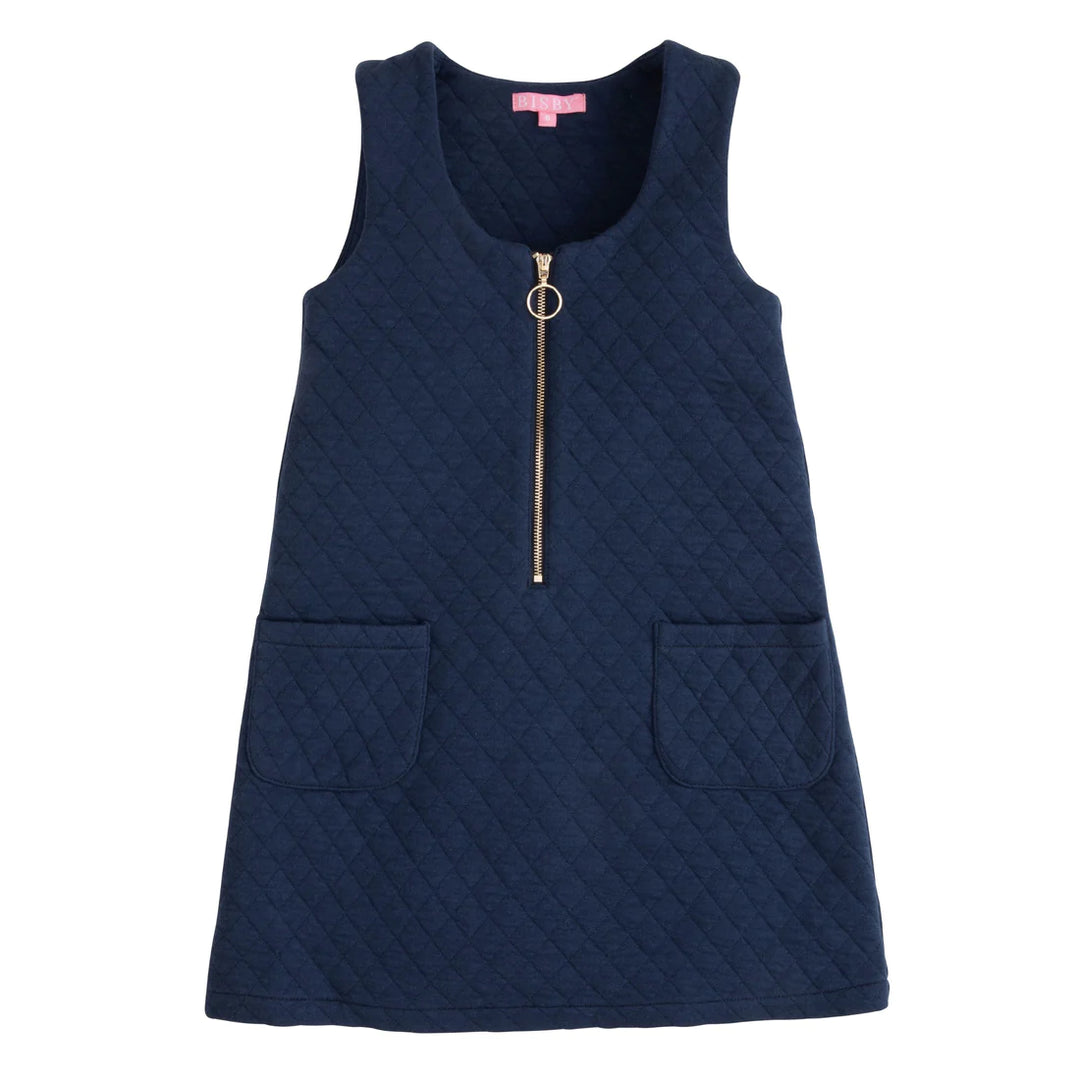Bisby Quilted Jumper in Navy