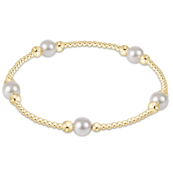 Enewton Purpose Pearl 6mm Gold Bracelet