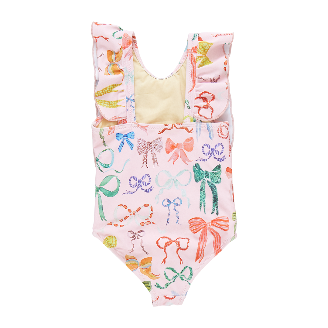 Pink Chicken Bows Katniss Suit (sizes 2-6)