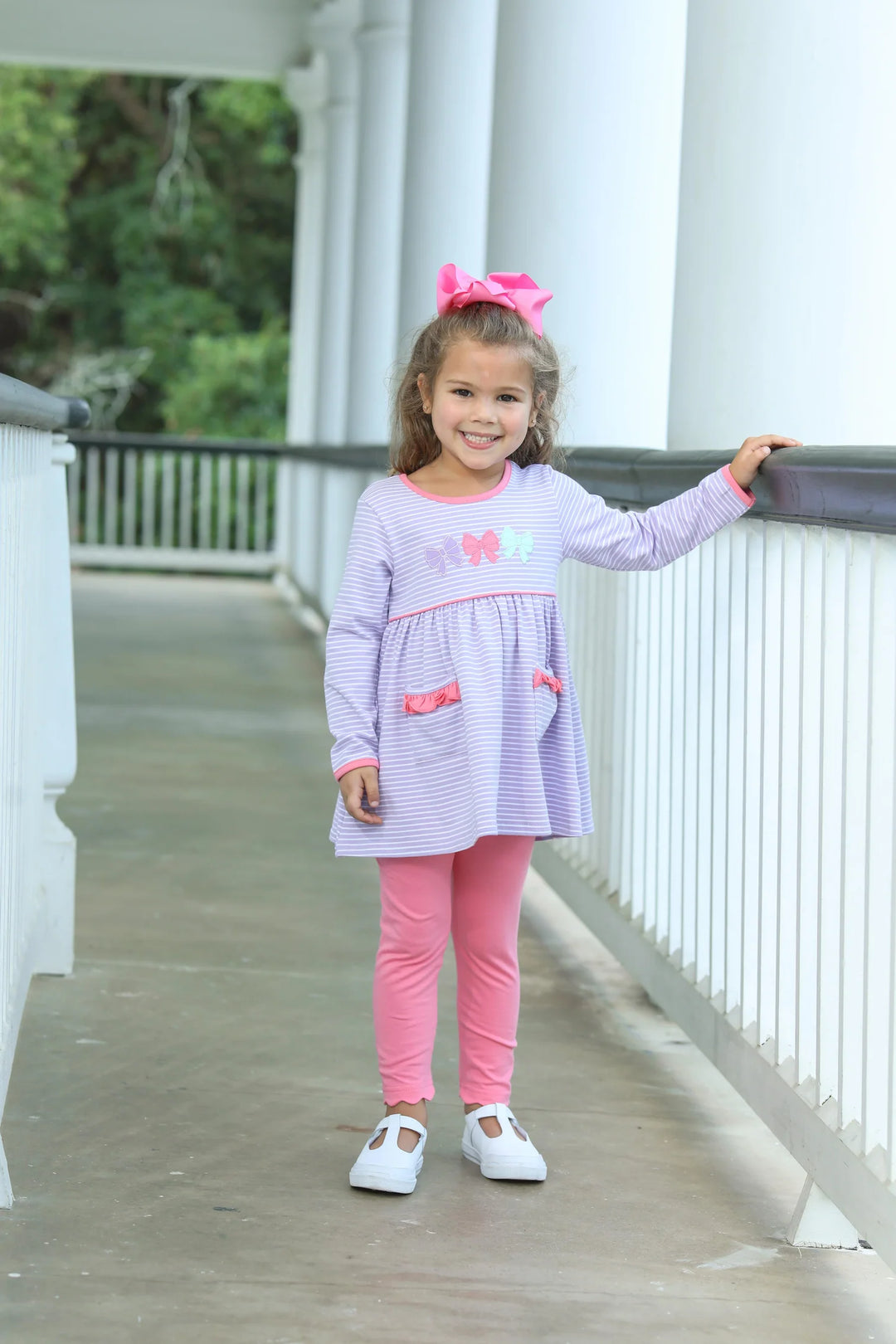 Trotter Street Kids Bows Pant Set