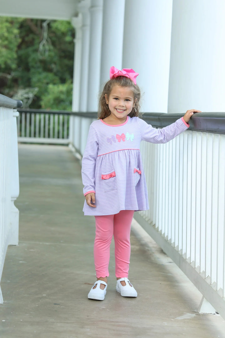 Trotter Street Kids Bows Pant Set