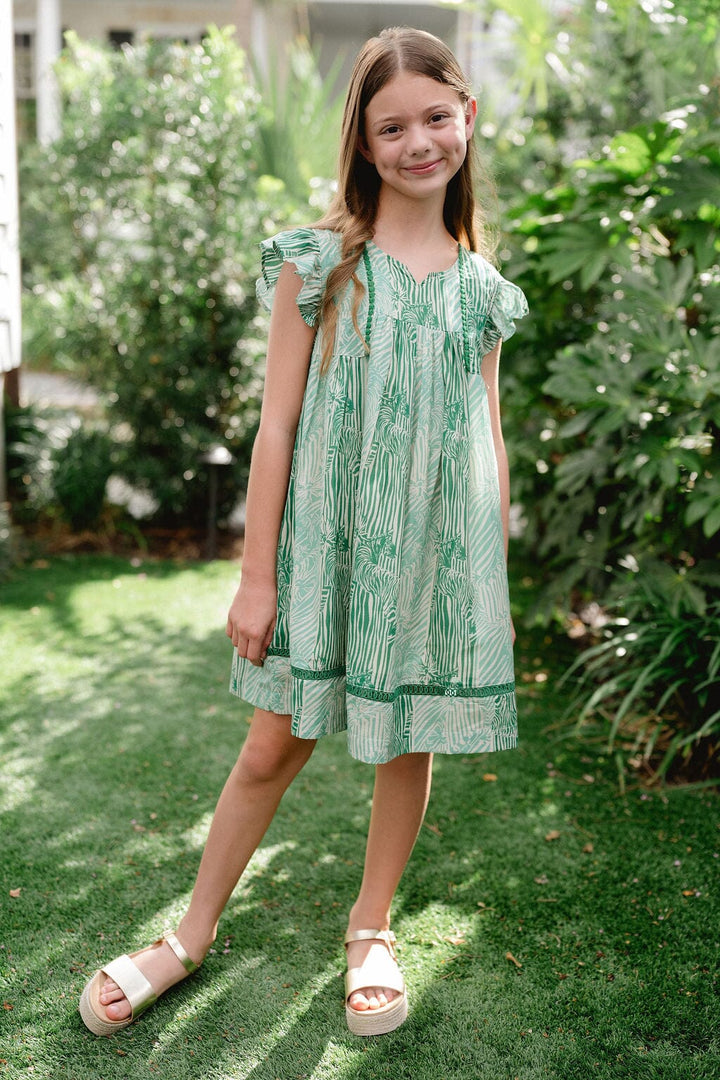 Briton Court Ellen Dress in Summer Green