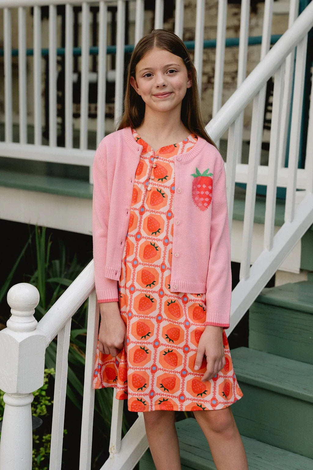 Briton Court Strawberry Evelyn Cardigan