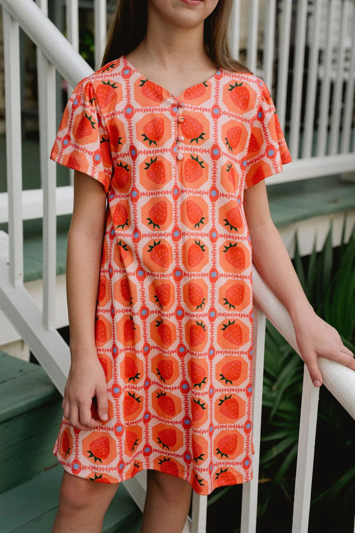 Briton Court Abigail Dress in Wild Strawberry