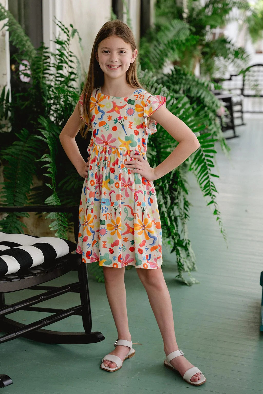 Briton Court Norah Dress in Starlit Petals