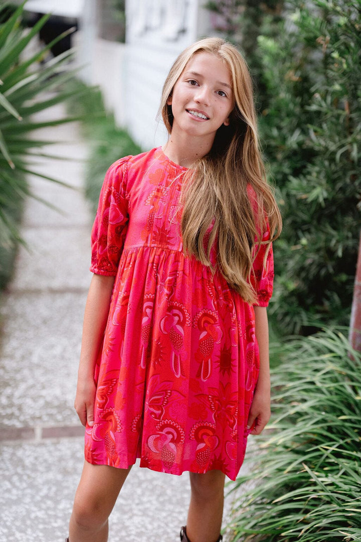 Briton Court Bright Red Eva Dress