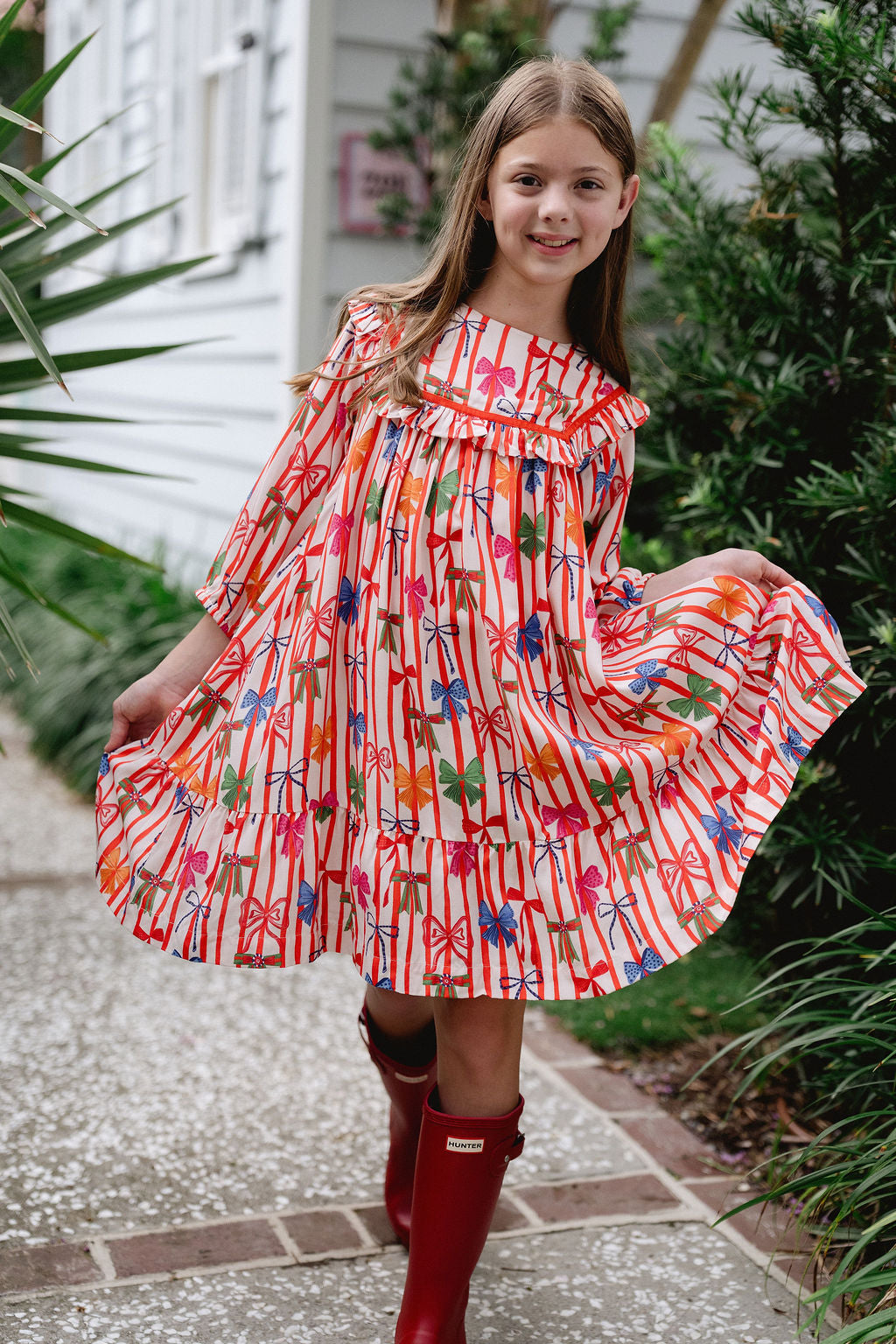 Blair Dress- Bright Red