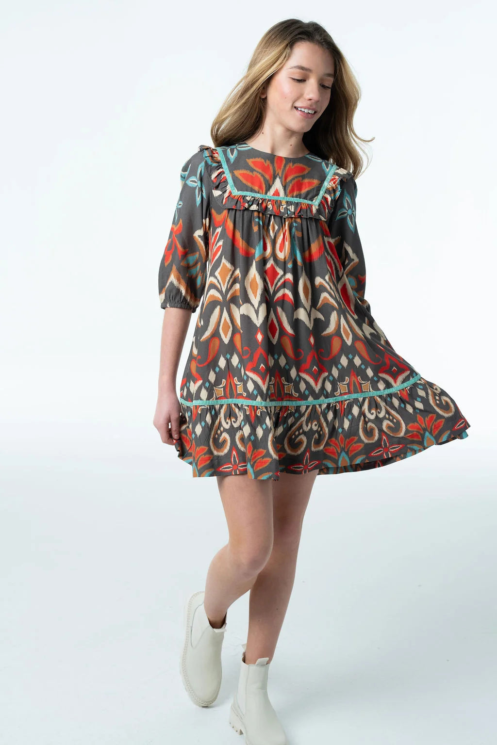 Blair Dress in Spiced Ikat