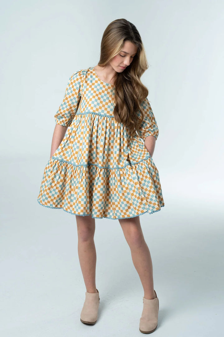 Briton Court Quinn Dress in Muted Taupe