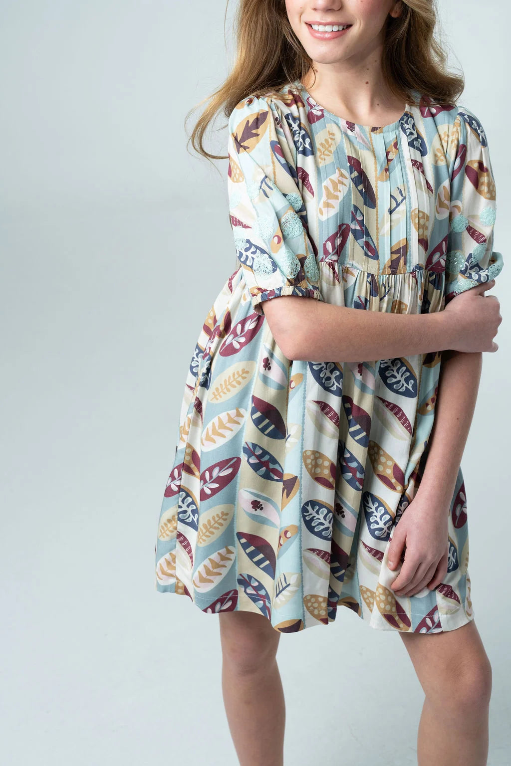 Briton Court Eva Dress in Falling Leaves