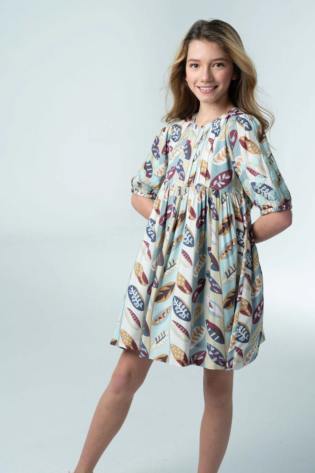 Briton Court Eva Dress in Falling Leaves