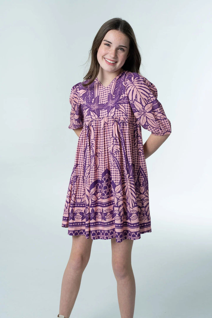 Lotus Dress in Lilac Bazaar