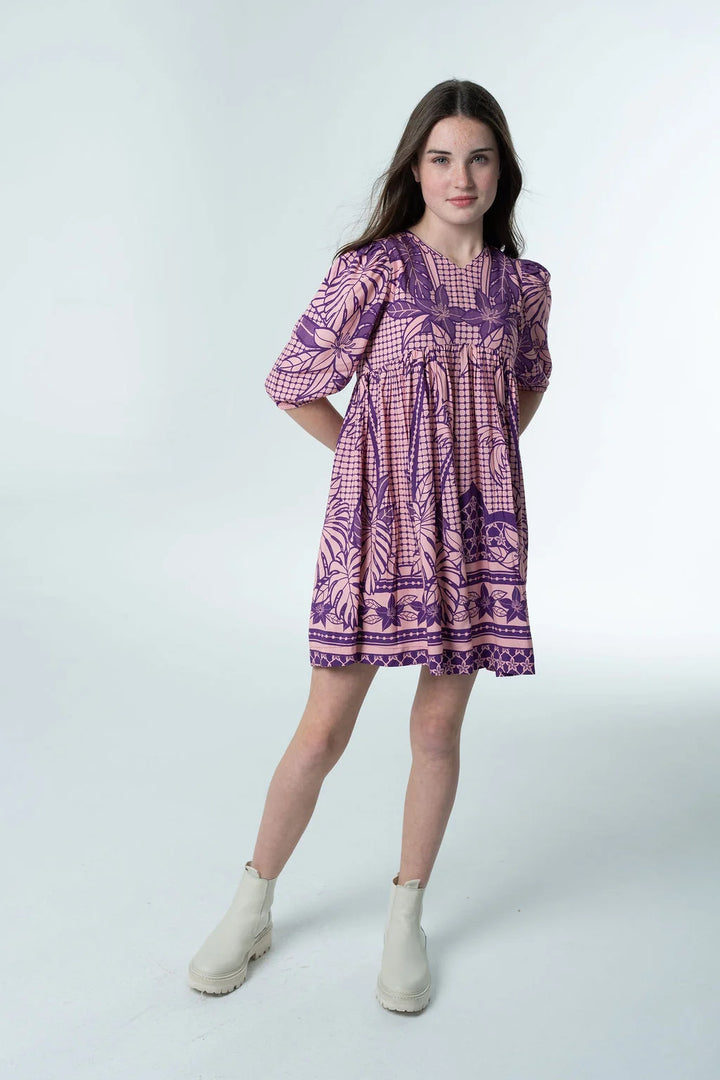 Lotus Dress in Lilac Bazaar