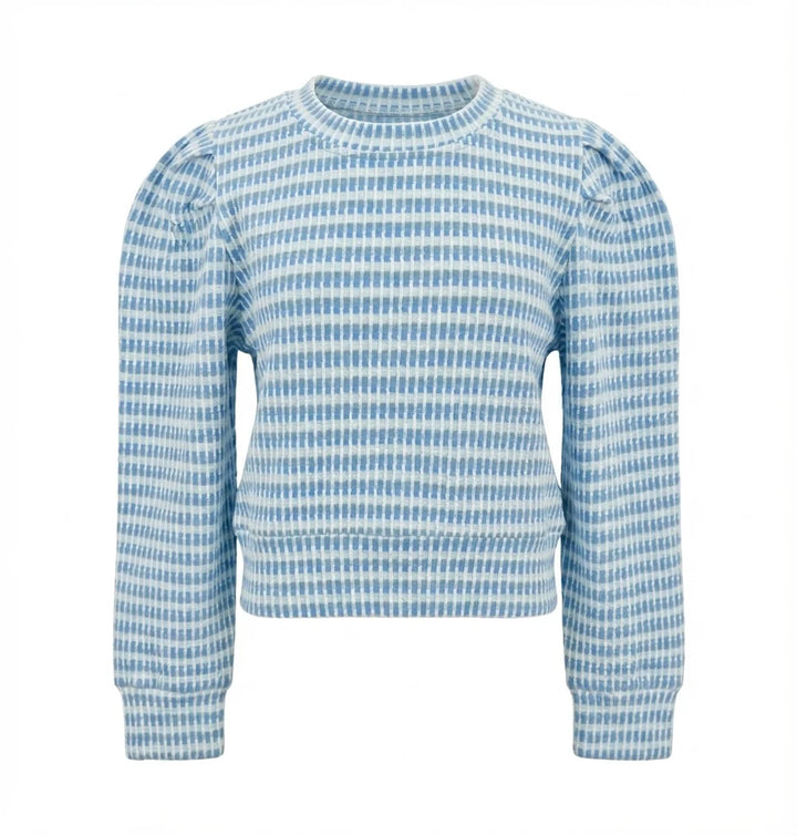 Pleat Peyton Top in Glacier Cream