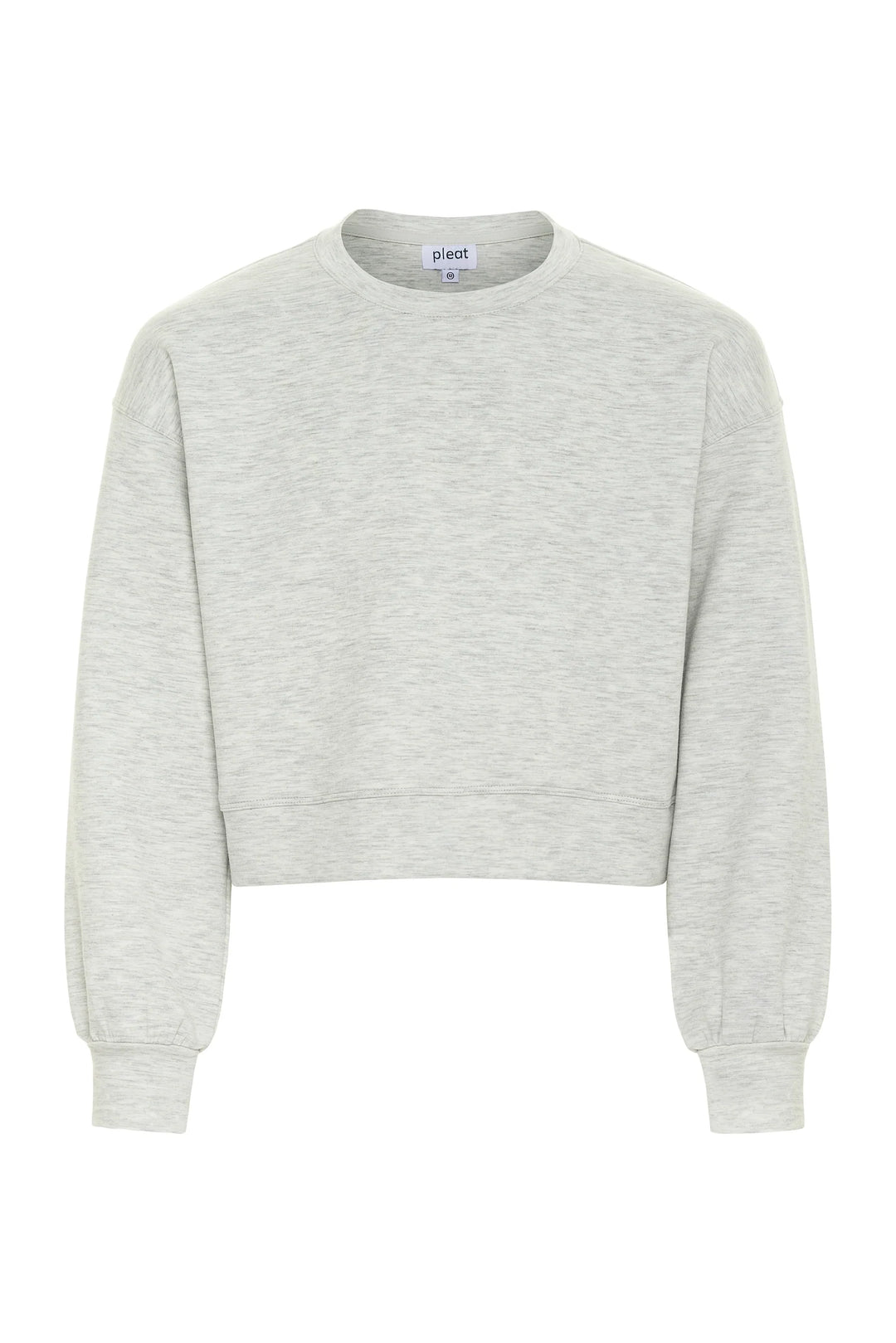 Pleat Darby Sweatshirt in Grey Cozy
